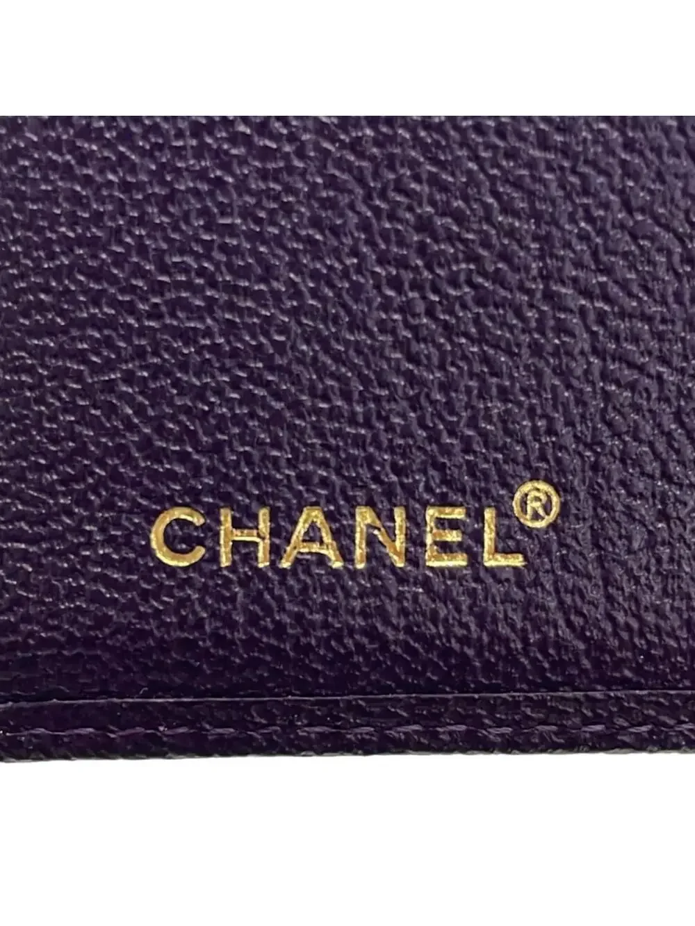 Chanel Purple Leather Bifold Wallet #292686C64B